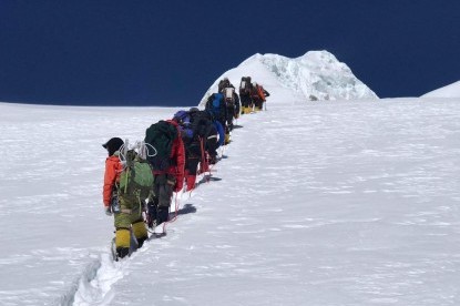 Climbing Summit of Mt. Baruntse