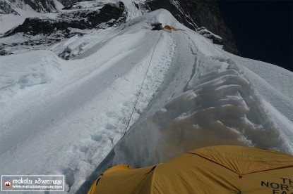 Base camp setup for Mt. Cho Oyu Expedition