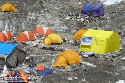 Advanced Base Camp during Cho Oyu Expedition