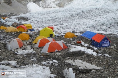 Advanced Base Camp during Cho Oyu Expedition