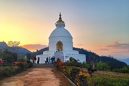 World Peace Pagoda : Pokhara