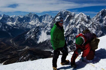 Dave Fisher at Lobuche Peak | Makalu Adventure