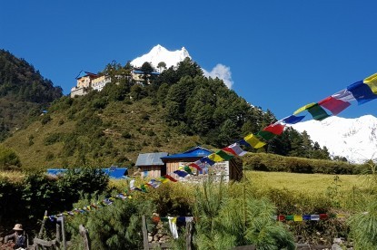 Trek up to Mt. Manaslu, cross the Larkya La pass and admire the rich biodiversity of the region