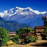 Beautiful view of Mount Machhapuchhare during Annapurna Base Camp Trek