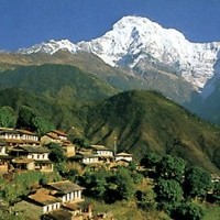 Beautiful view of Mount Machhapuchhare during Annapurna Base Camp Trek