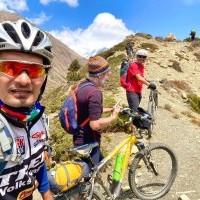 Biking in Annapurna Circuit