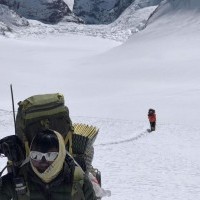 Climbing Baruntse Summit 