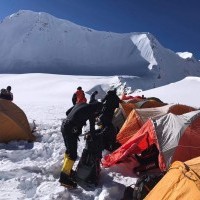 Camping Tents at Mt. Baruntse Camp