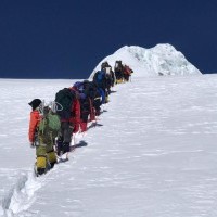 Climbing Summit of Mt. Baruntse