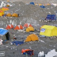 Advanced Base Camp during Cho Oyu Expedition