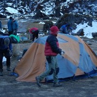 Camping during Kanchenjunga Base Camp Trek