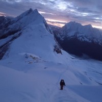 Climbing up the Mt. Manaslu