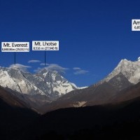 Mount Nuptse from Mt Lobuche